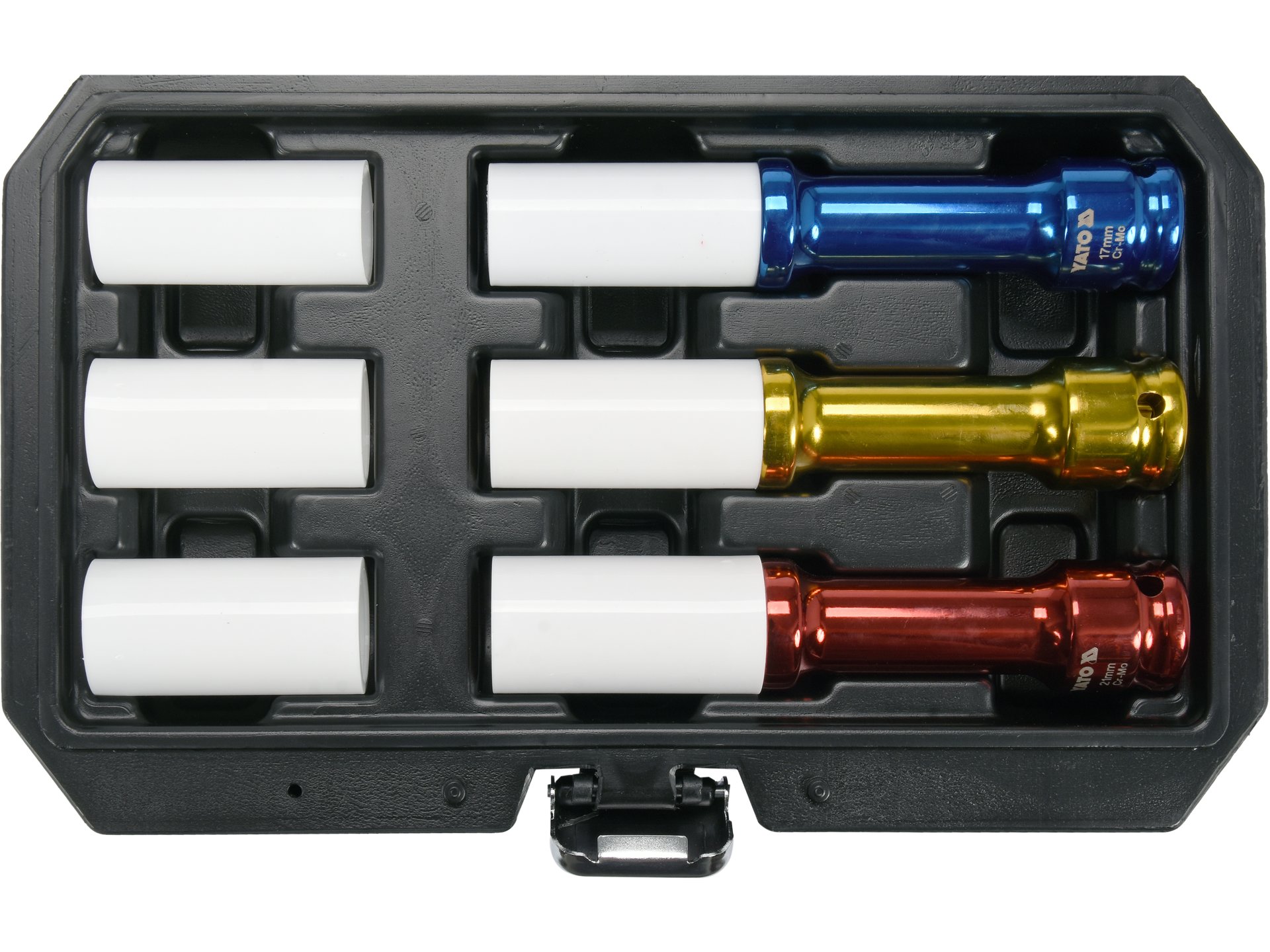 Zestaw Udarowy Do Felg 1/2" Długie Crmo 3 Nasadki 17-21 MM Yato