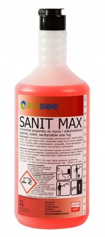 

Eco Shine Sanit Max do mycia odkamieniania toalet