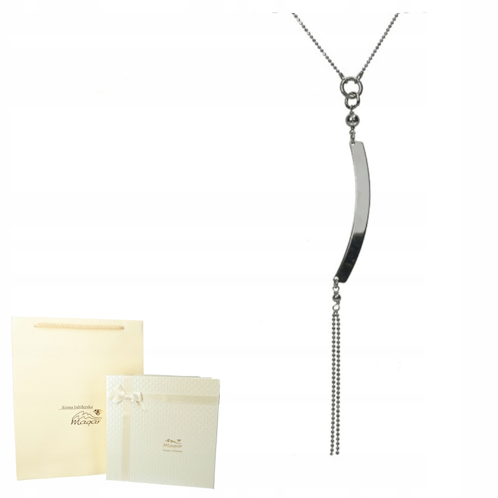 Stříbrný náhrdelník Plech s řetízkem stříbro 925