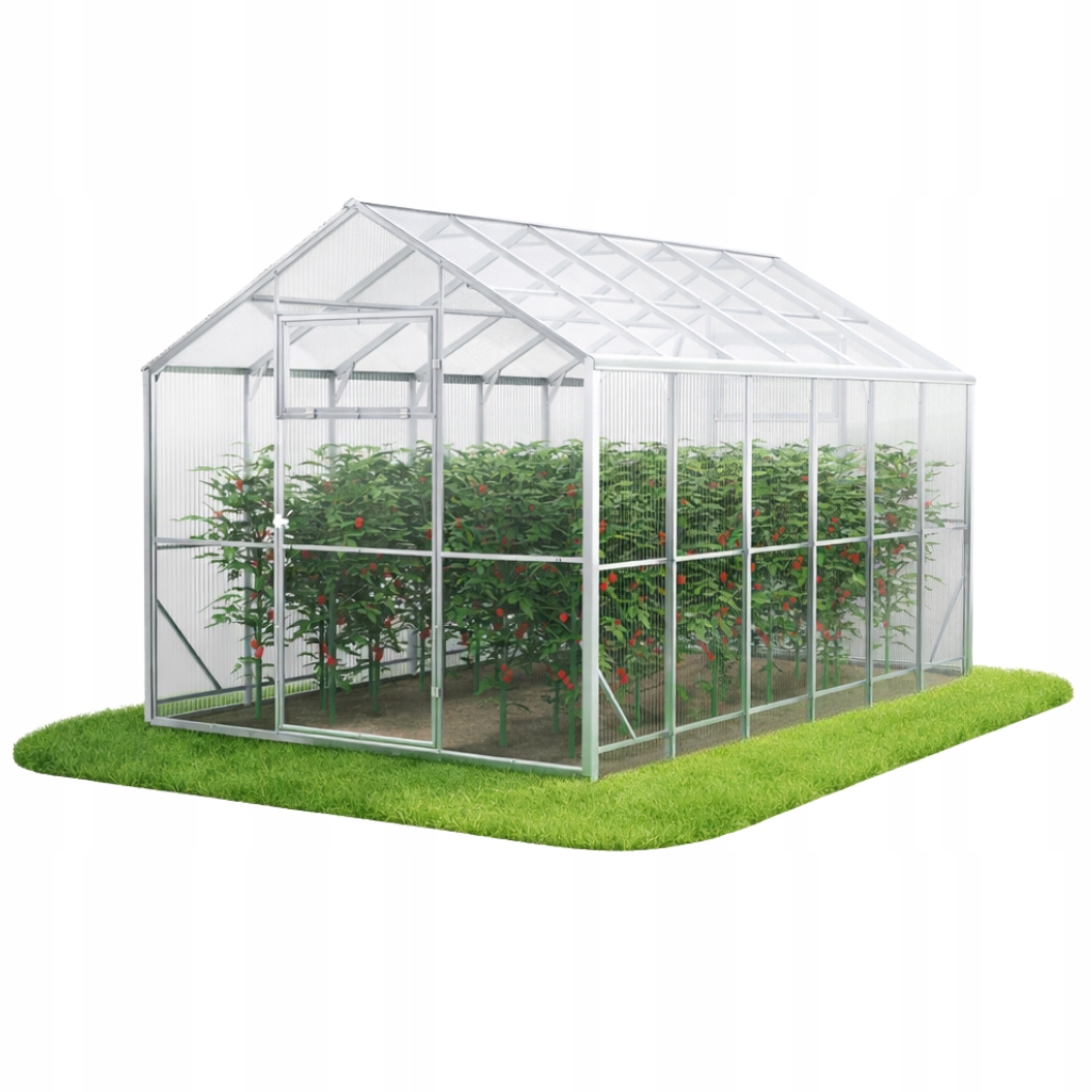 Skleník z polykarbonátu Domek 2,5x4 m profil 40x20 zahradní 4 mm polykarbonát