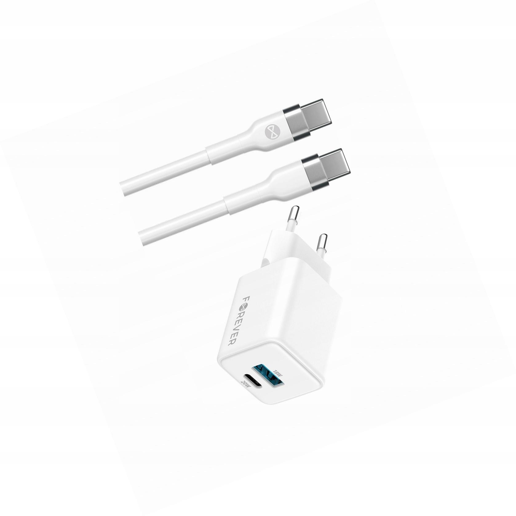Szybka ładowarka GaN 20W Usb i Usb-c z kablem do Xiaomi Poco X3 Pro