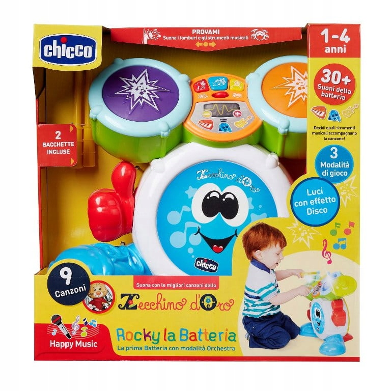 Chicco Perkusja dla dziecka interaktywna zabawka Szerokość produktu 40 cm