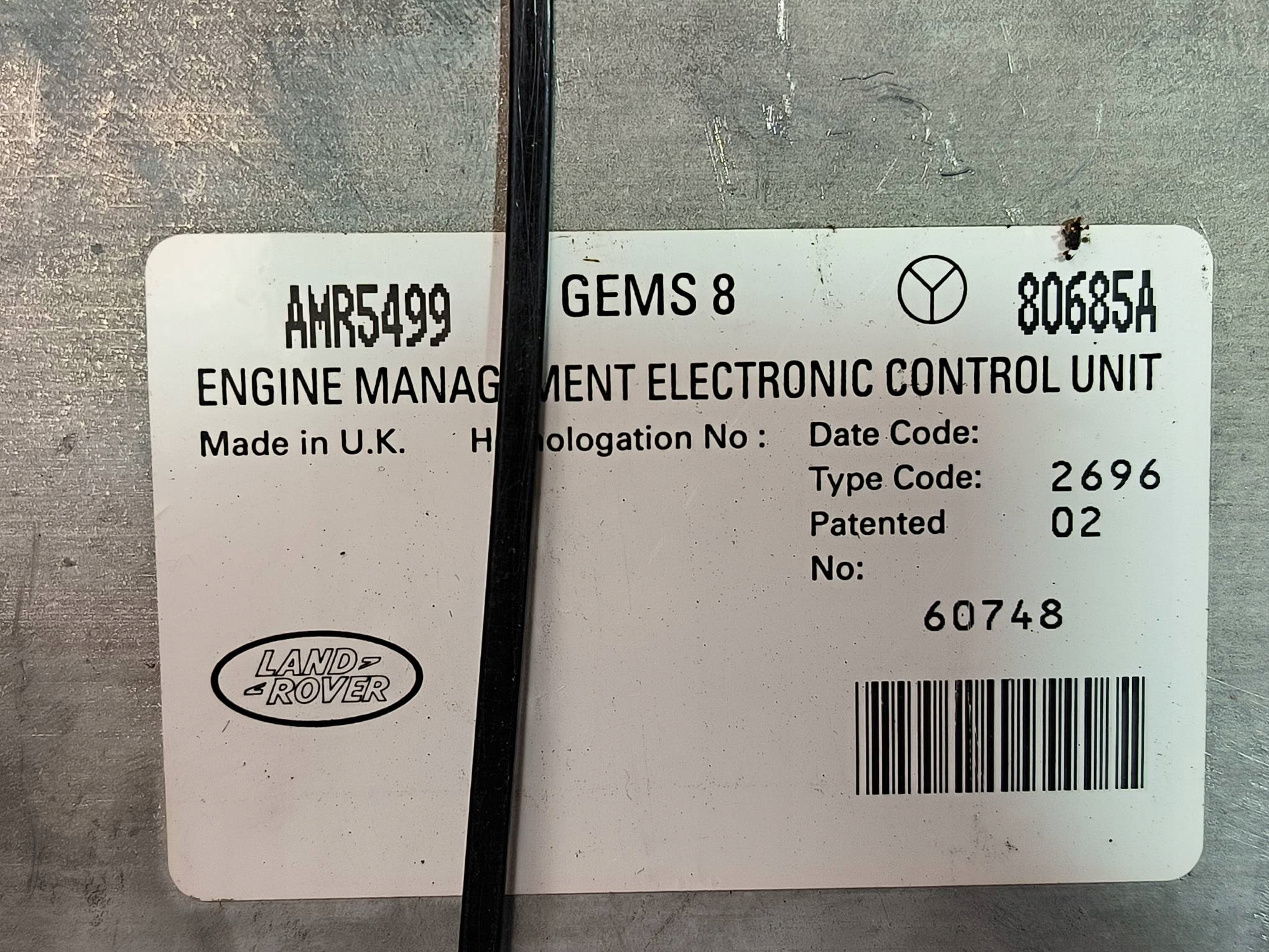 module 80685A LAND ROVER RANGE ROVER