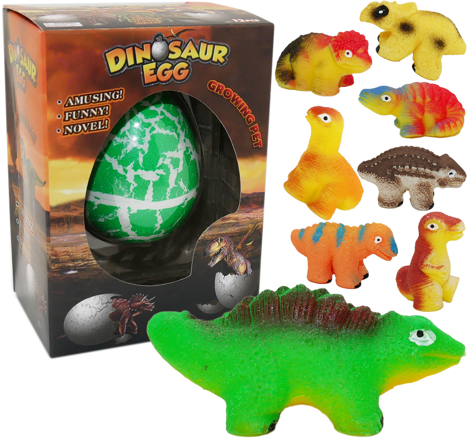 

Rosnący wykluwający się Dinozaur W Jajku Figurka