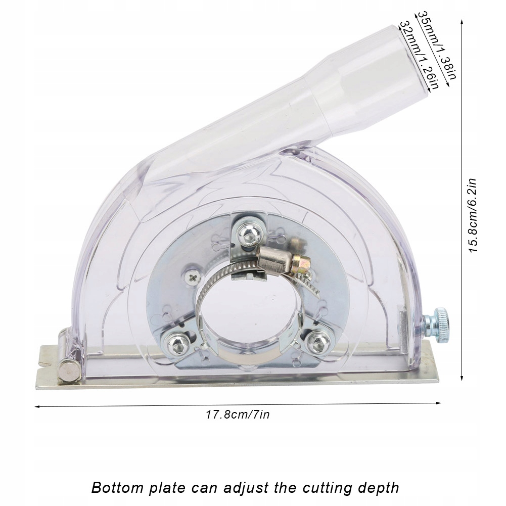 OSŁONA Z ODSYSANIEM PYŁU DO CIĘCIA SZLIFIERKĄ Stan opakowania oryginalne
