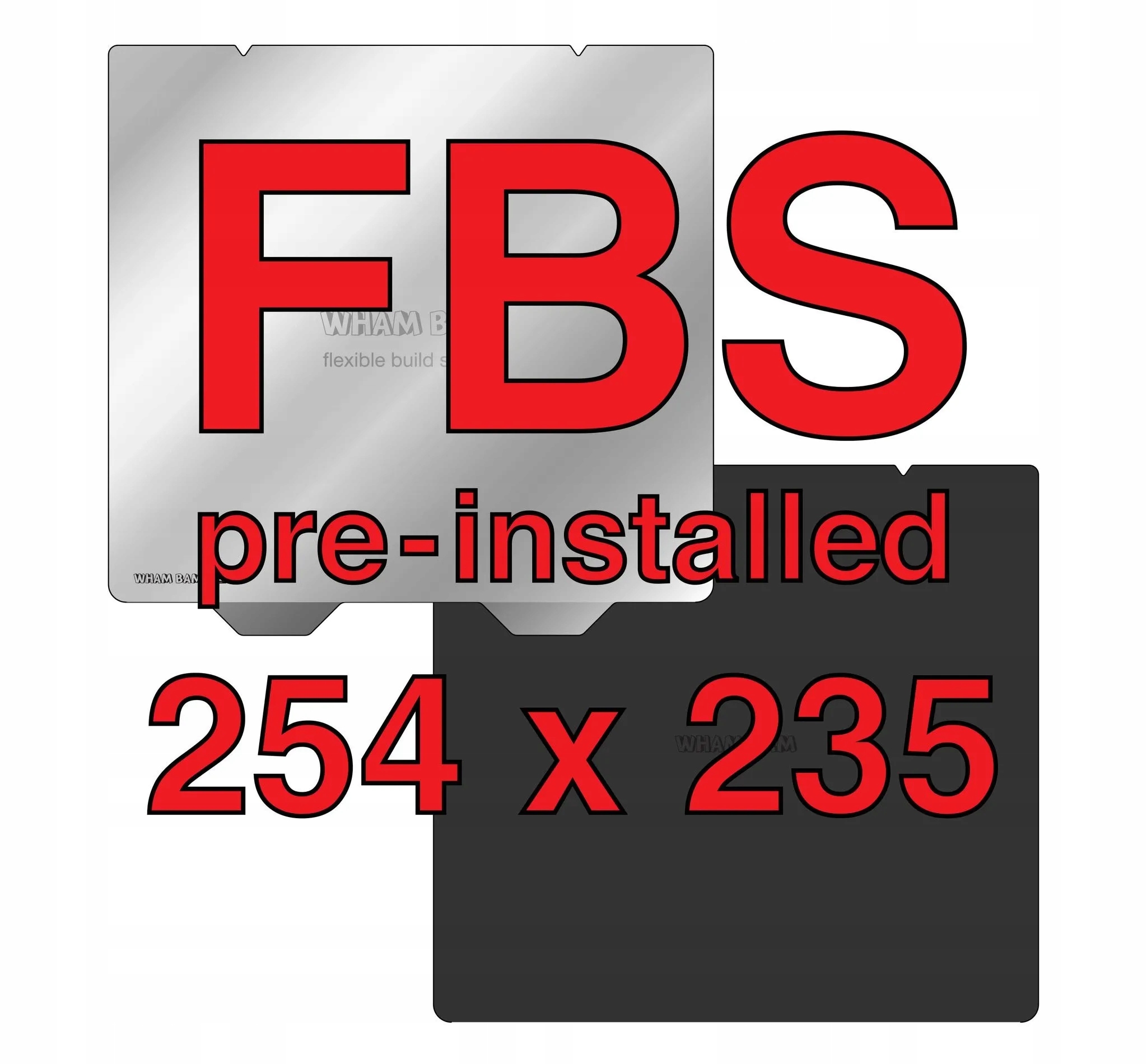 Wham Bam Pi Flexible Build System adhezivní podložka 254 mm x 235 mm 10"