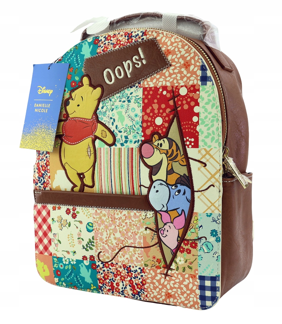 Batoh mini mládežnický batoh Disney Danielle Nicole medvídek Pú Výšivka