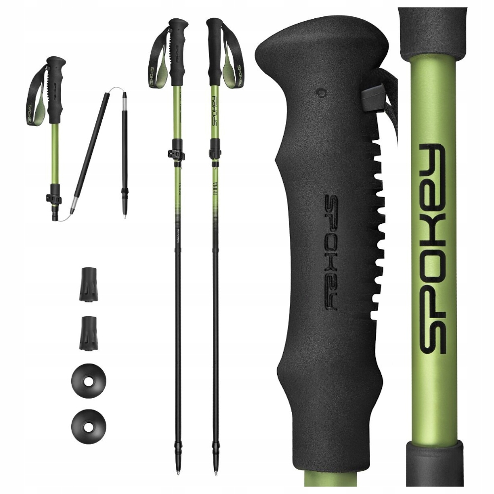 Turistické trekové hole pro chůzi, skládací, nastavitelné, 115 135 cm