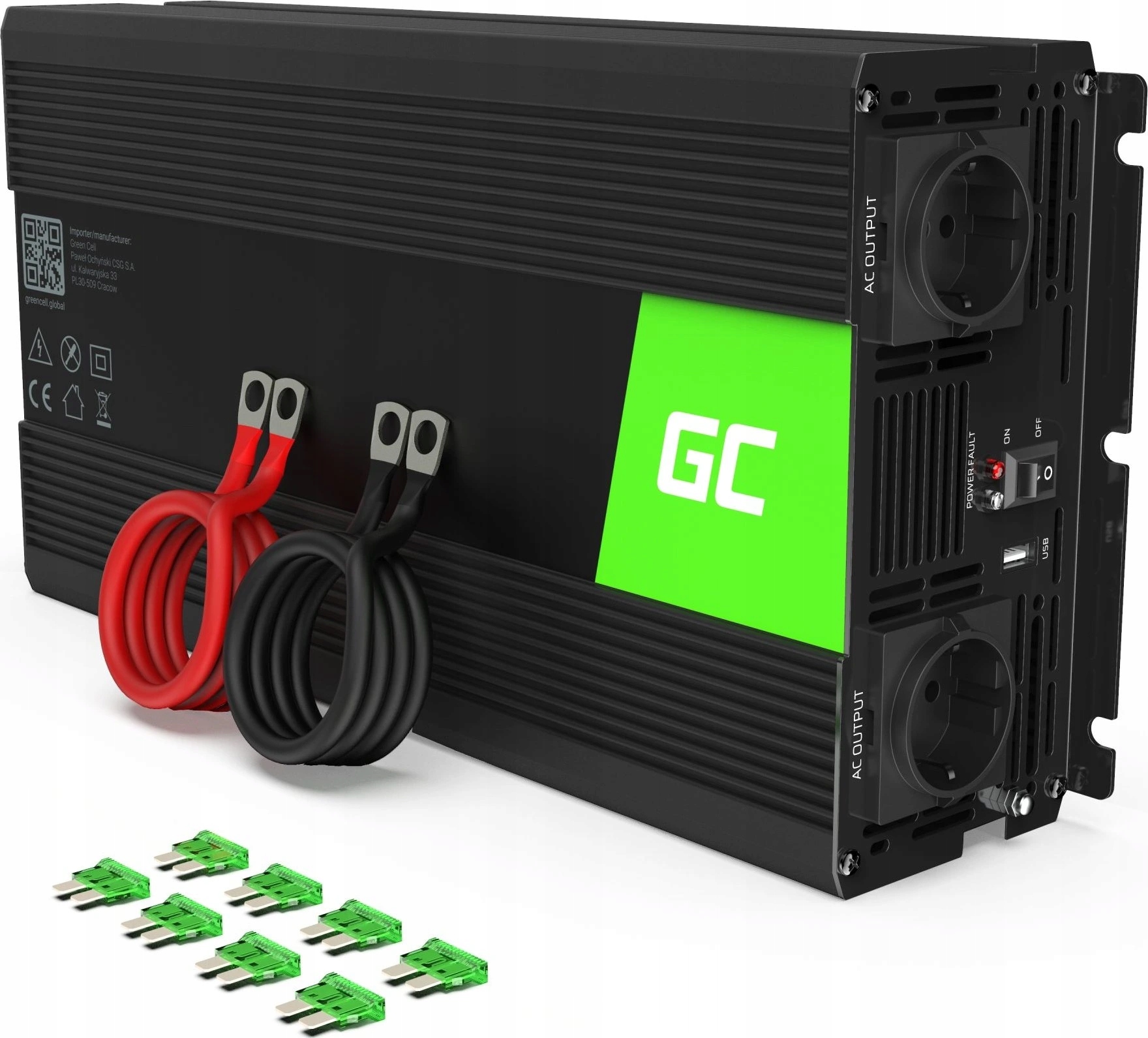 Menič napätia 12V na 230V Modifikovaná sinusoida 1500W
