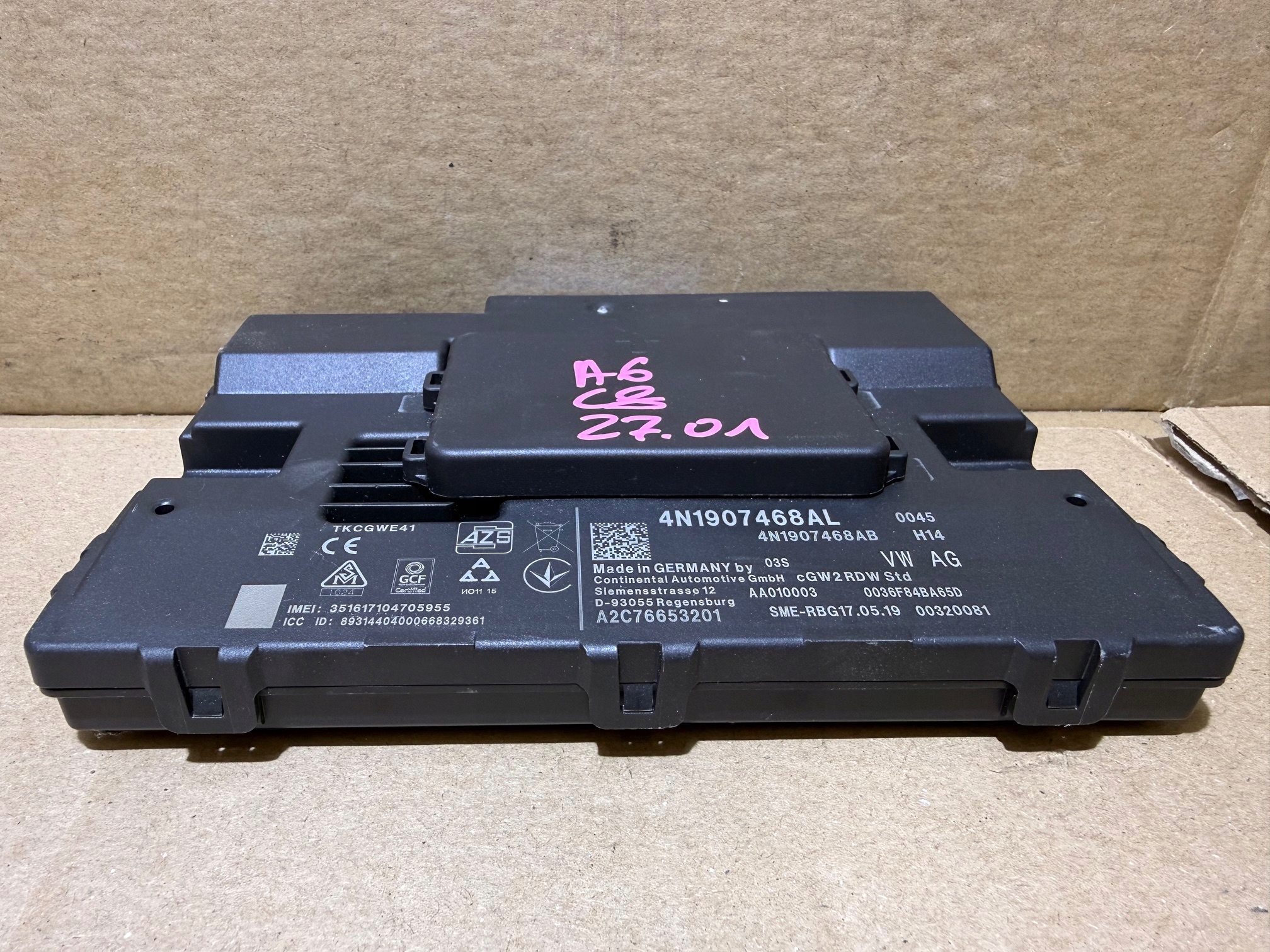 AUDI A6 C8 Module Unité de contrôle GATEWAY 4N1907468AL 4N1907468AB