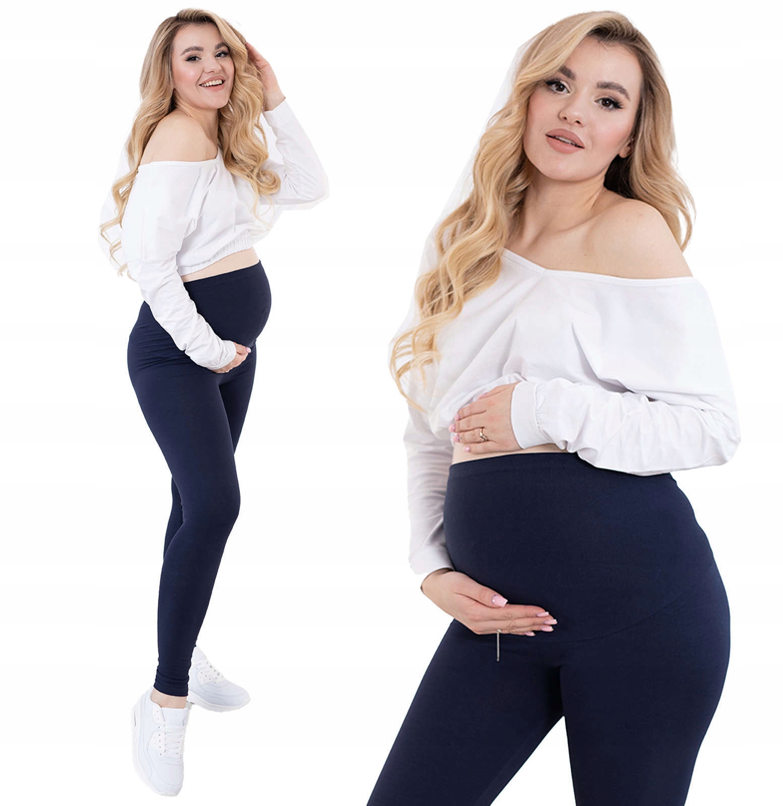 

Legginsy Ciążowe Plus Size Z Panelem Leginsy XXXL