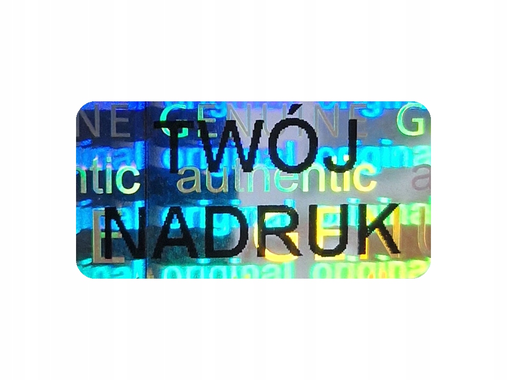 

Plomby Stickery 20x10 Hologram Original 500szt
