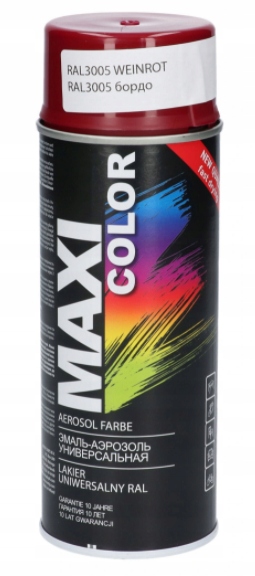 

Maxi Color Ral 3005 Farba Lakier Czerwony Winny