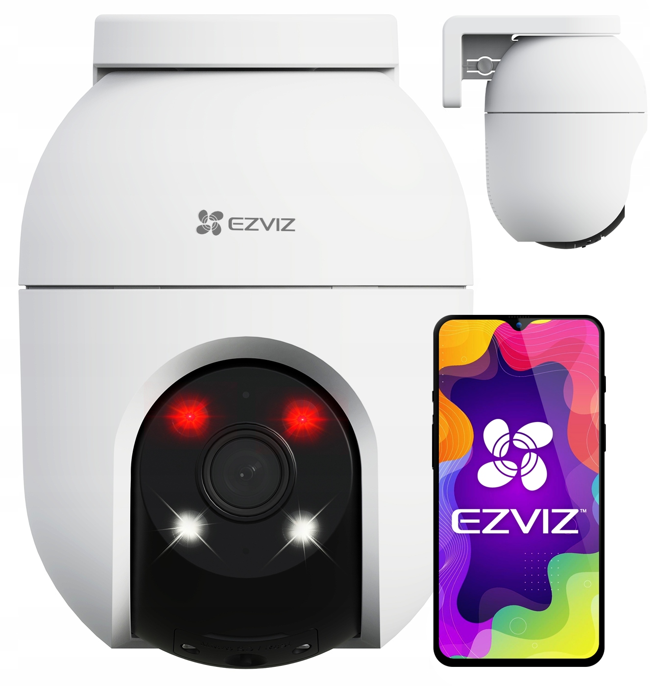 Rotačná WiFi kamera Ezviz 8MPx 4K Ultra Hd Mikrofón Reproduktor Smart Light