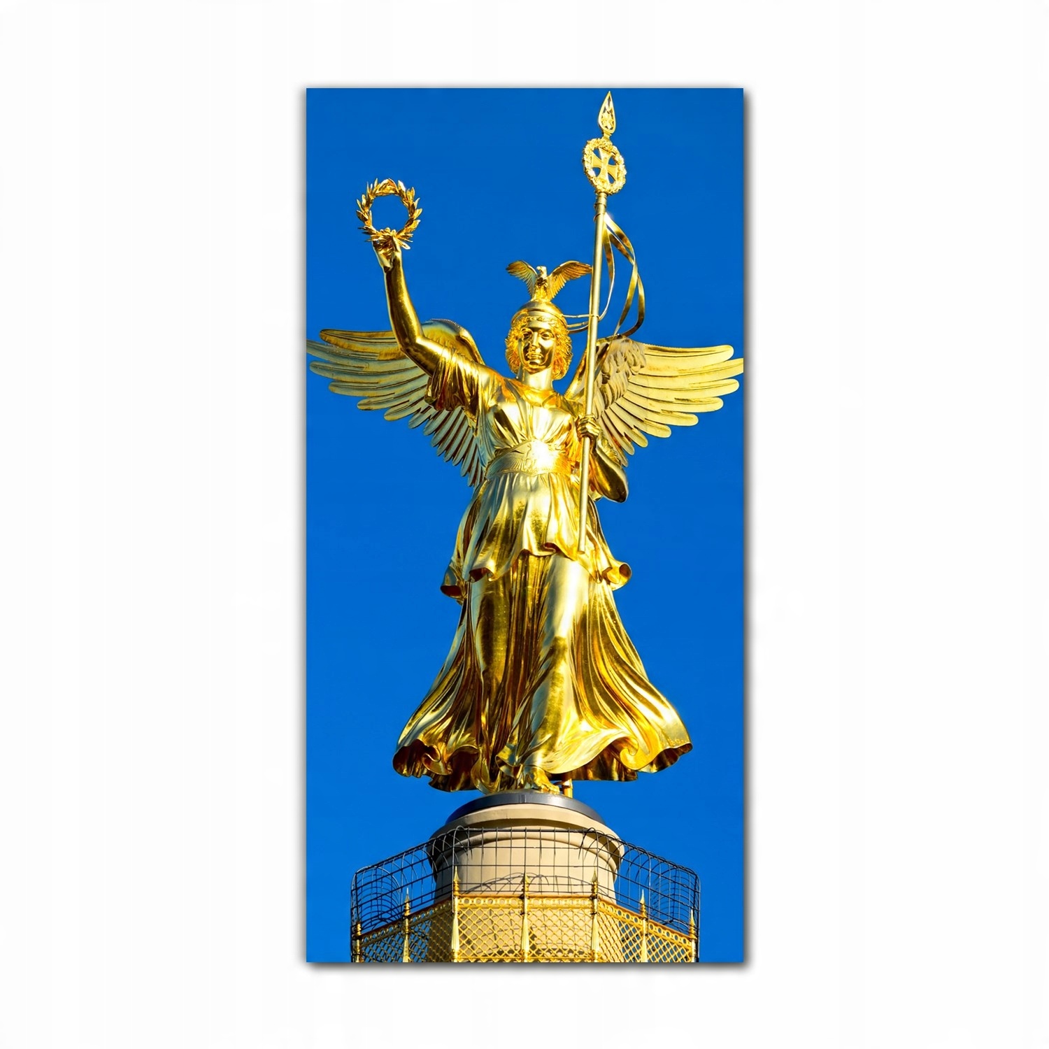 

Obraz na szkle na ścianę 60x120 Złoty Anioł Berlin