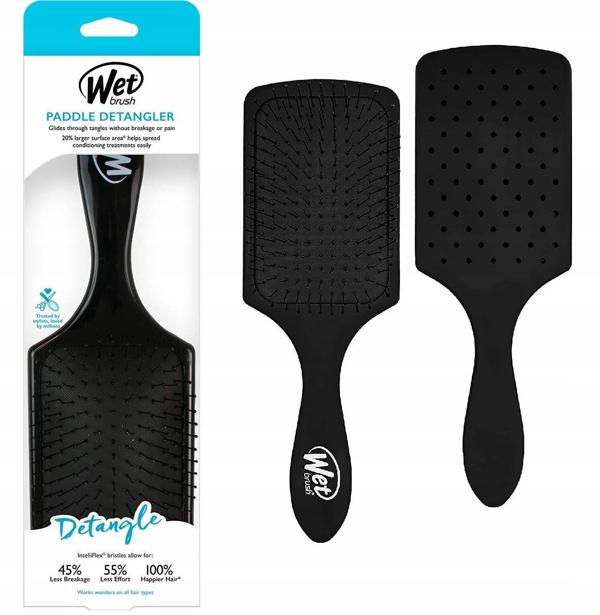 

Wet Brush Szczotka Paddle Detangler Black Czarna
