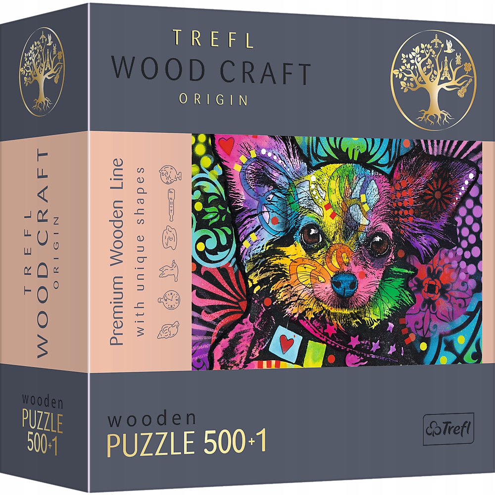 

Trefl Puzzle Drewniane Kolorowy Szczeniak 500 Elem