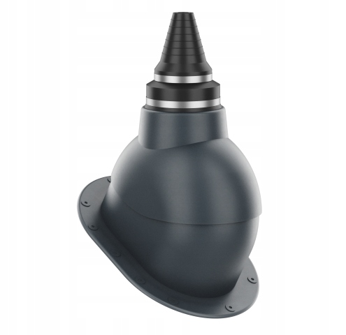 Anténní průchod pro vzduchotěsné střešní krytiny Ploché Antracit 7016