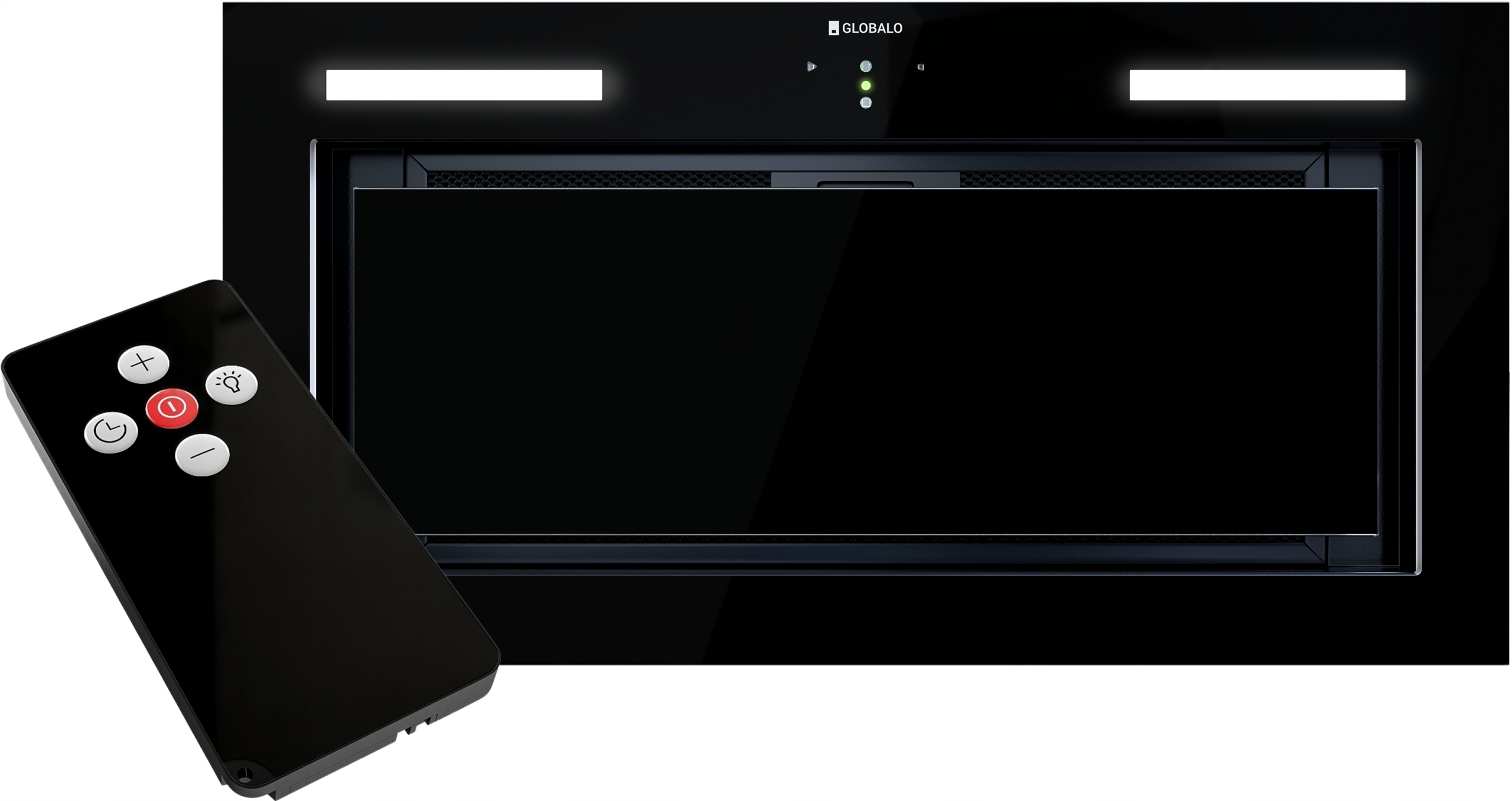 Okap Globalo Lumotion 60.1 Black Sterowanie gestem Pilot Czarne szkło Led