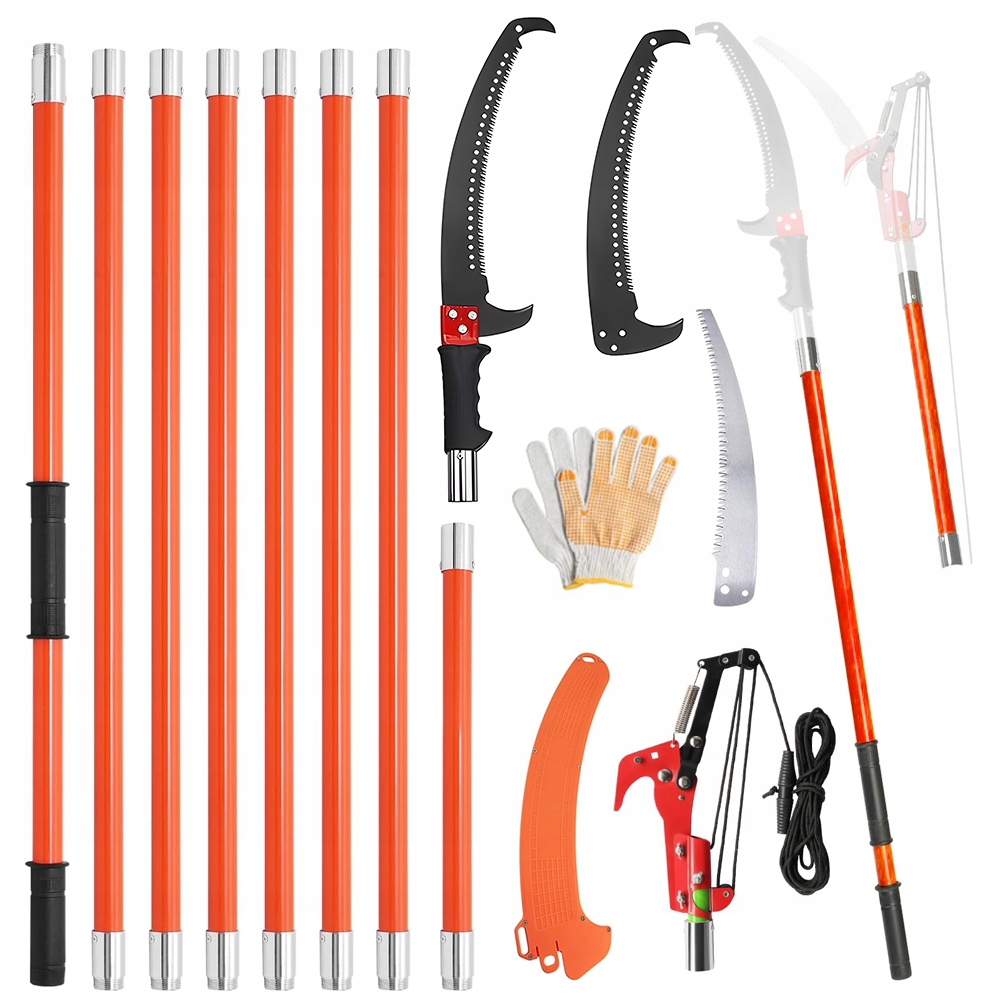 Teleskopová Pila S Nůžkami Na Prořezávání Stromů, Regulace 8 M, Sada