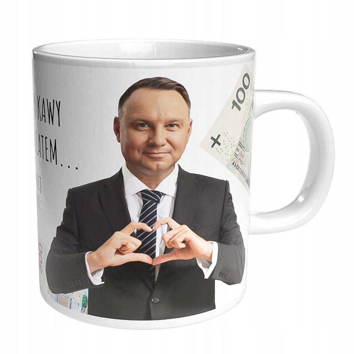 

Kubek Humor Andrzej Duda Pis Kawa Kawy