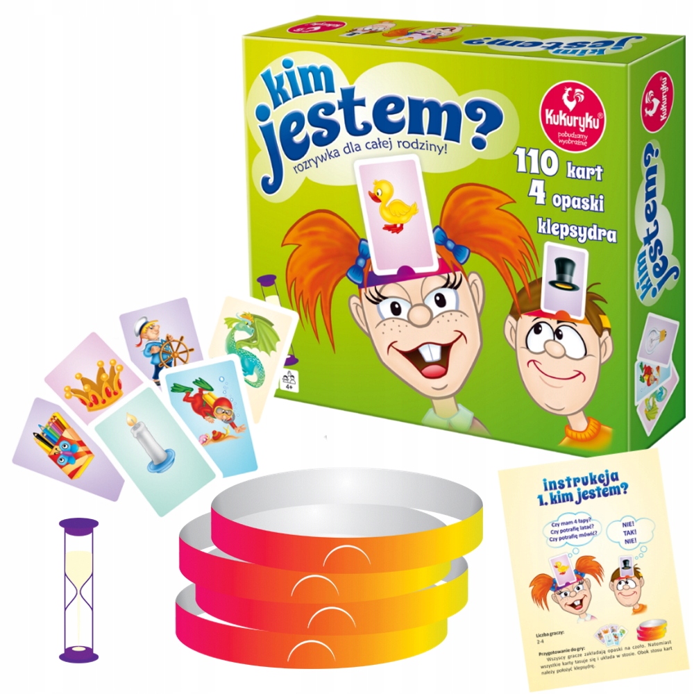 GRA RODZINNA KIM JESTEM? KUKURYKU ZGADYWANKA