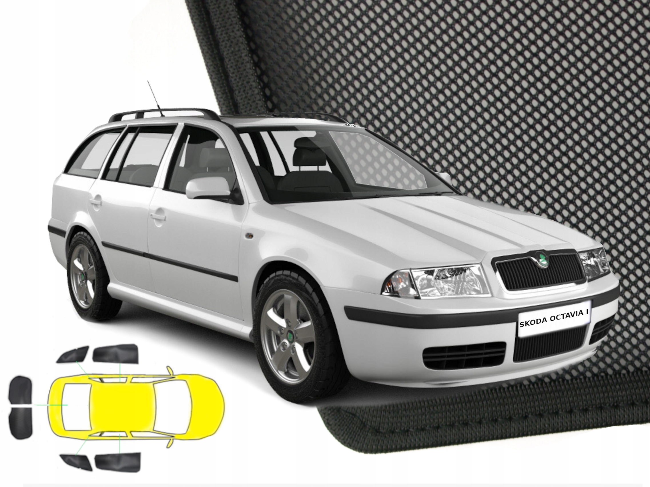 Slnečné clony Škoda Octavia I kombi -6
