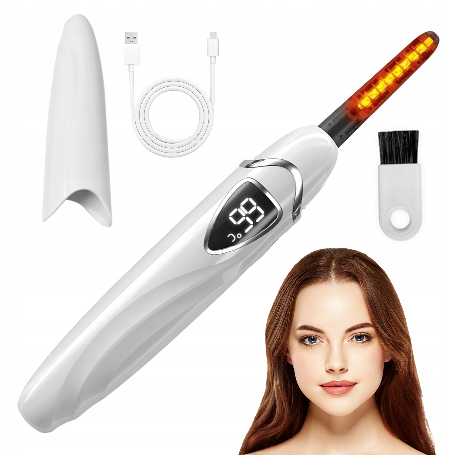 Elektrická Řasenka S Rychlým Nabíjením Typu C Pro Větší Pohodlí