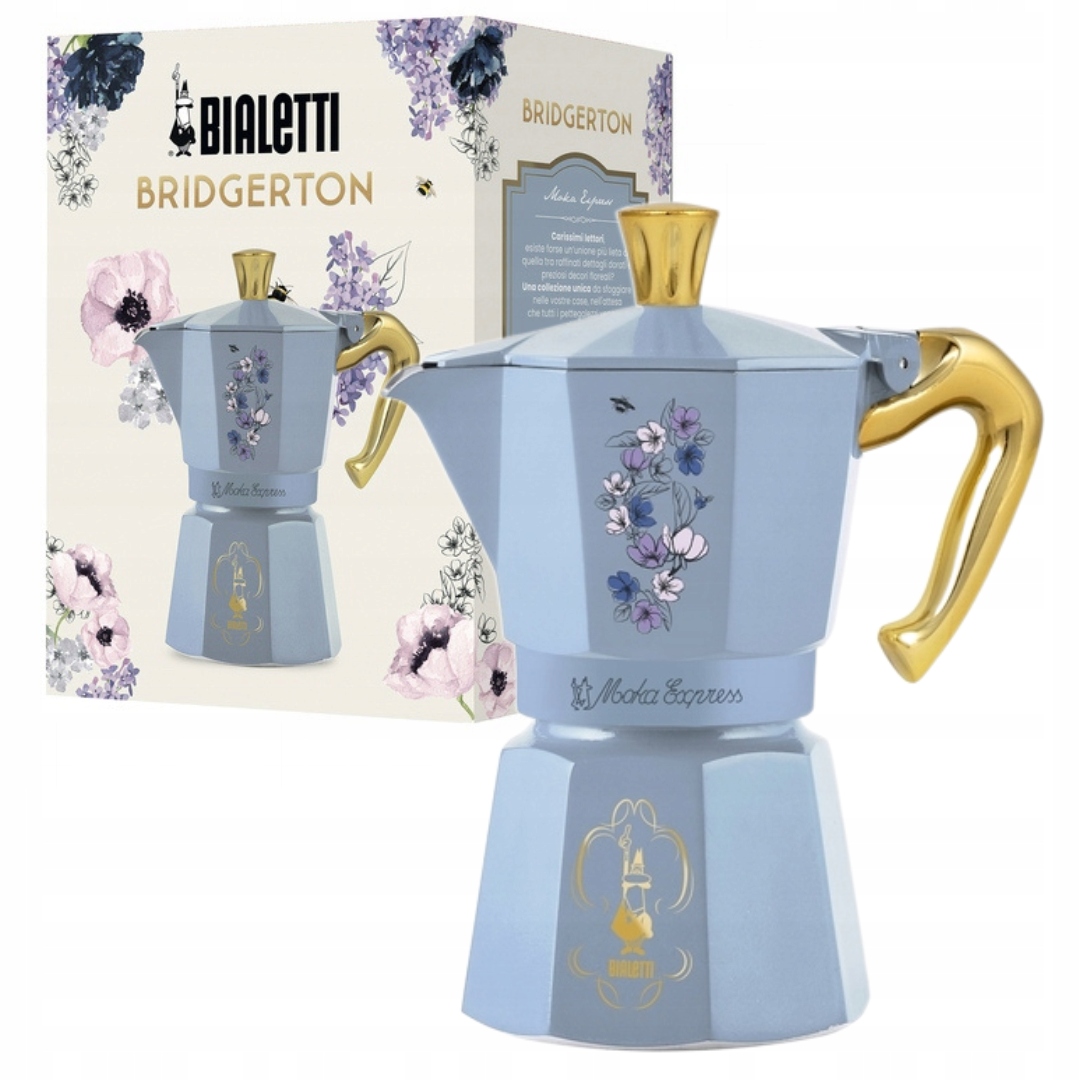 Bialetti Moka Express Bridgerton 6tz 270ml Hliníkový kávovar Premium
