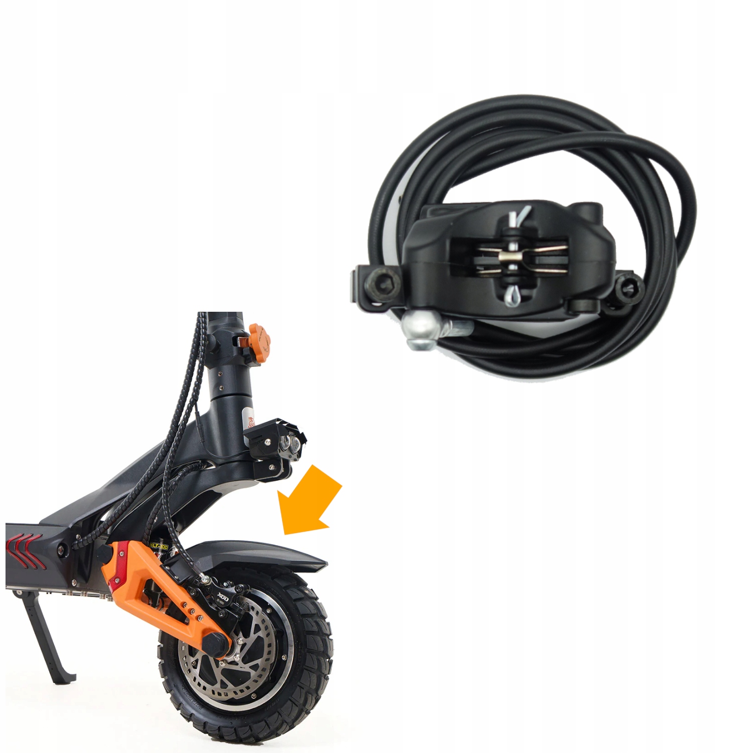 Přední brzdový třmen kabel pro koloběžku KuKirin G3 Pro