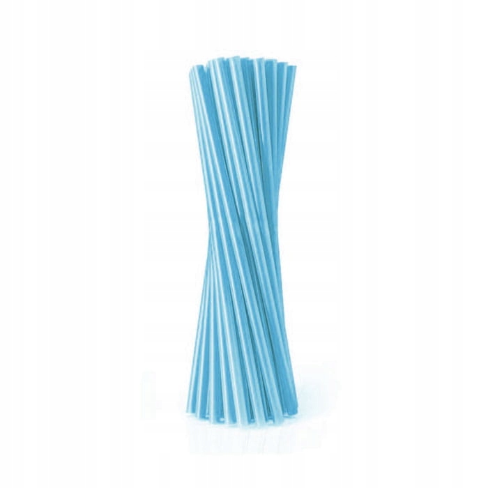 SŁOMKI PAPIEROWE DO NAPOJÓW 19CM NIEBIESKIE 10SZT