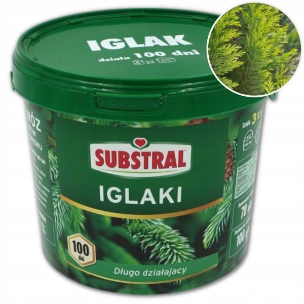 

Nawóz do iglaków Substral Działa Do 100 Dni 5 kg