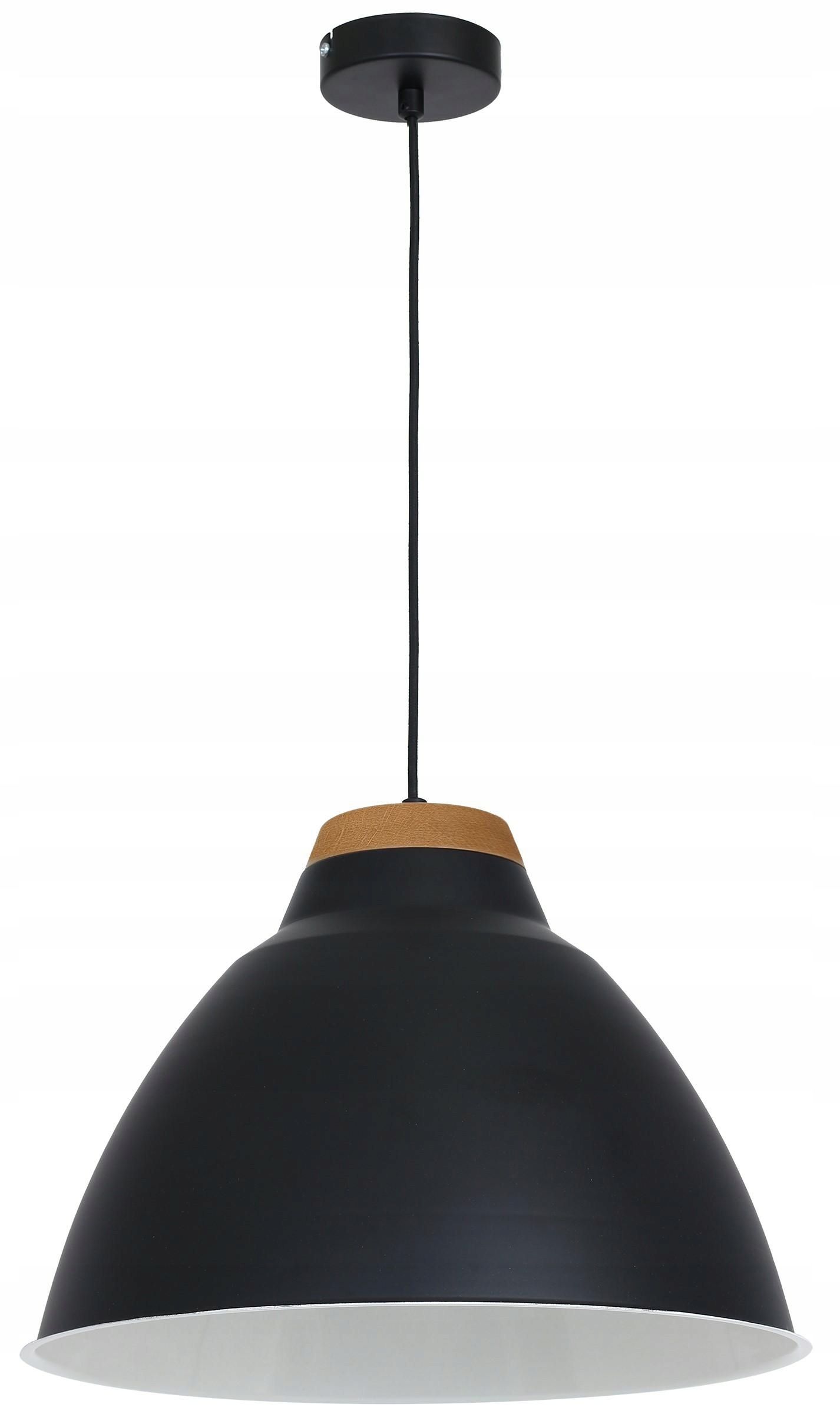 Závesná lampa Skal čierna biela kovová moderná jednoduchosť pre každého