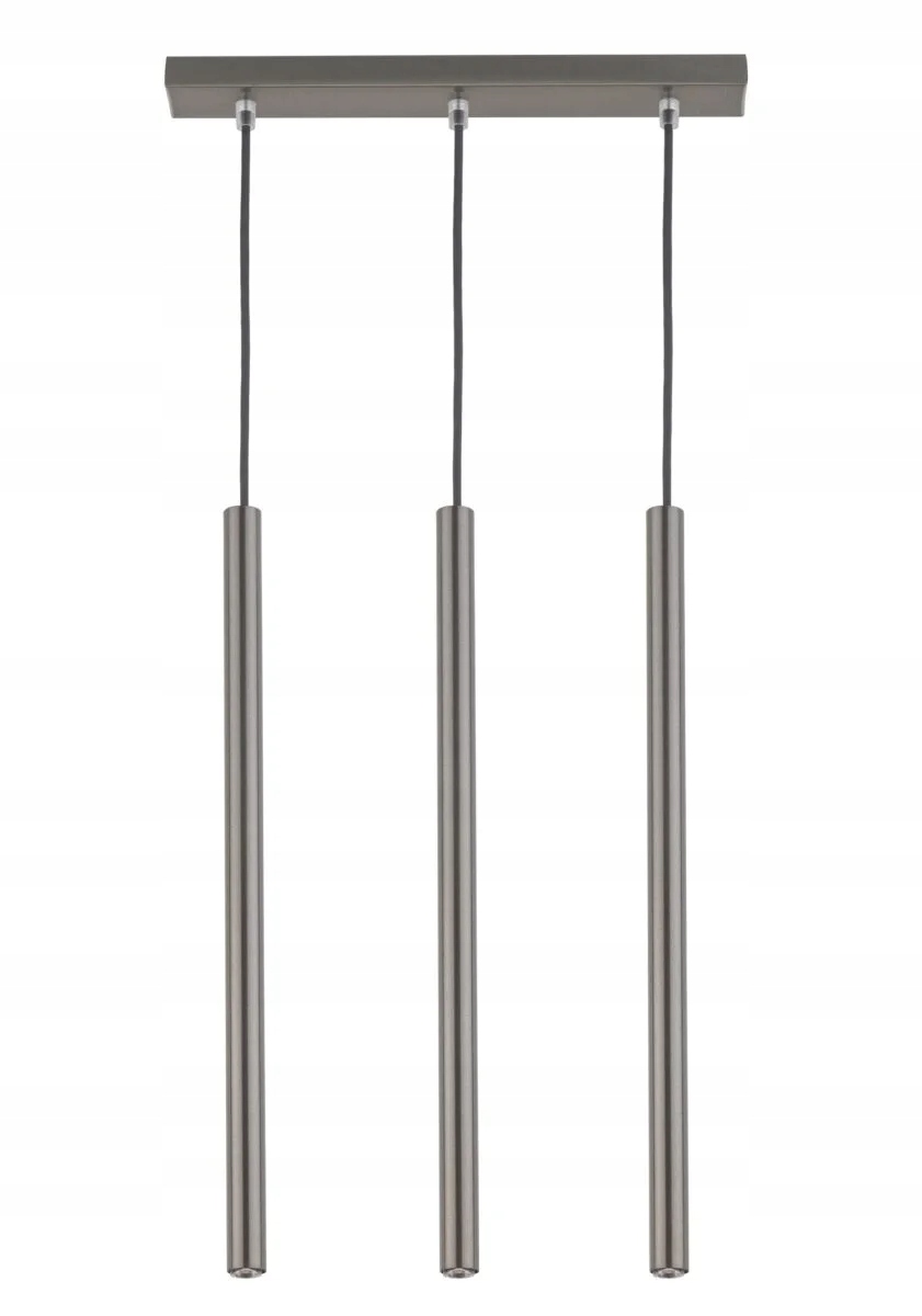 Moderné závesné svietidlo dekoratívne trojité strieborné nad stôl ostrovček Sigma