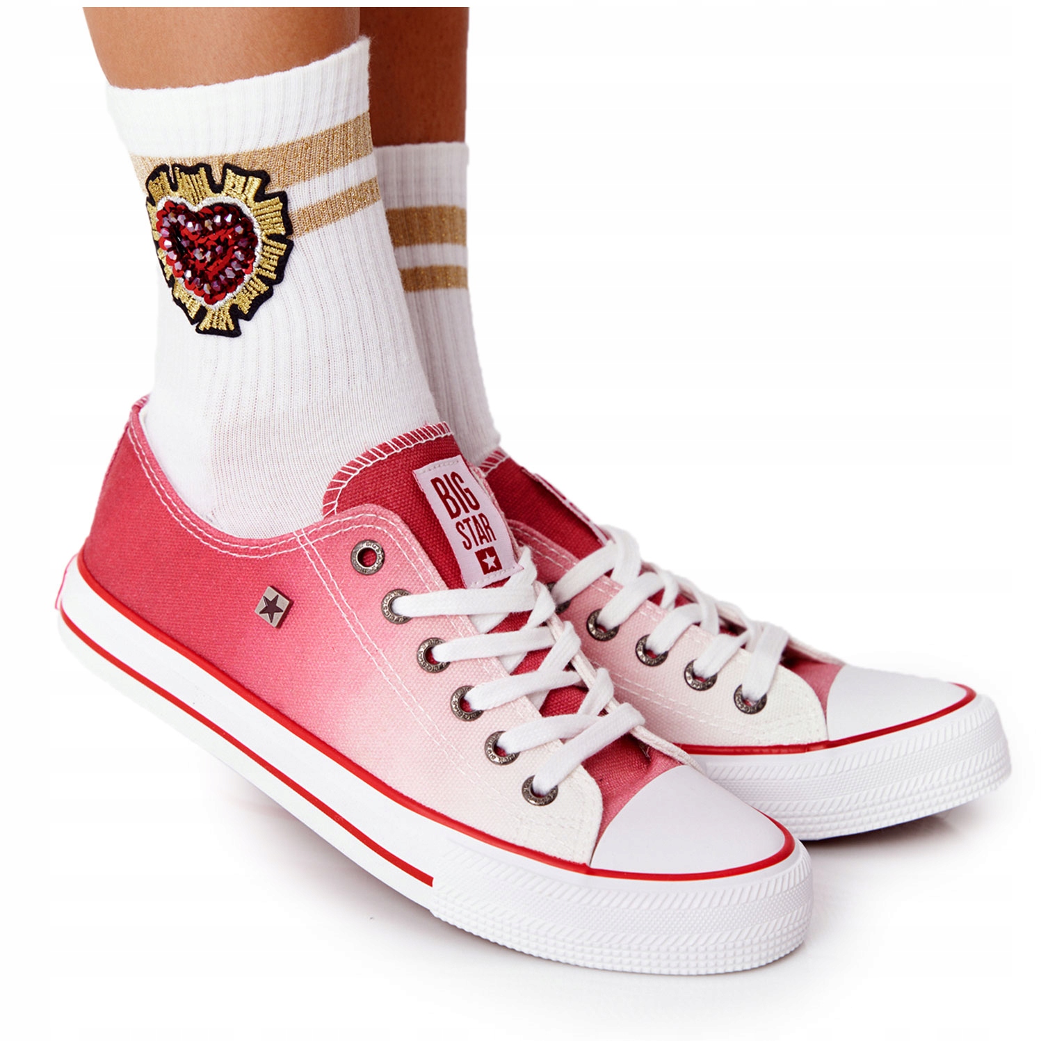 

Damskie Trampki Big Star HH274130 Czerwone 38