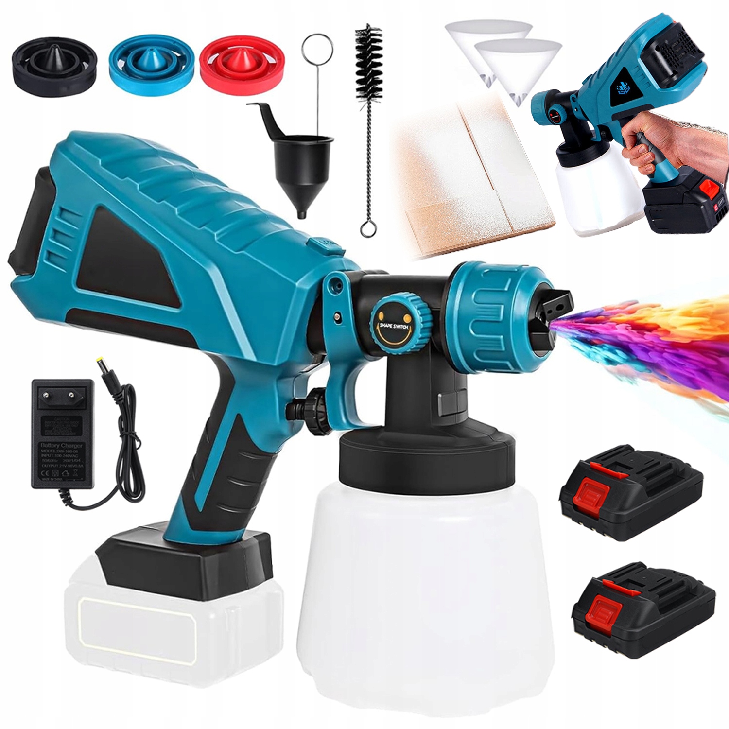 Elektrická Malířská Pistole Pro Stříkací Agregát Na Malování Stěn 1300MAH