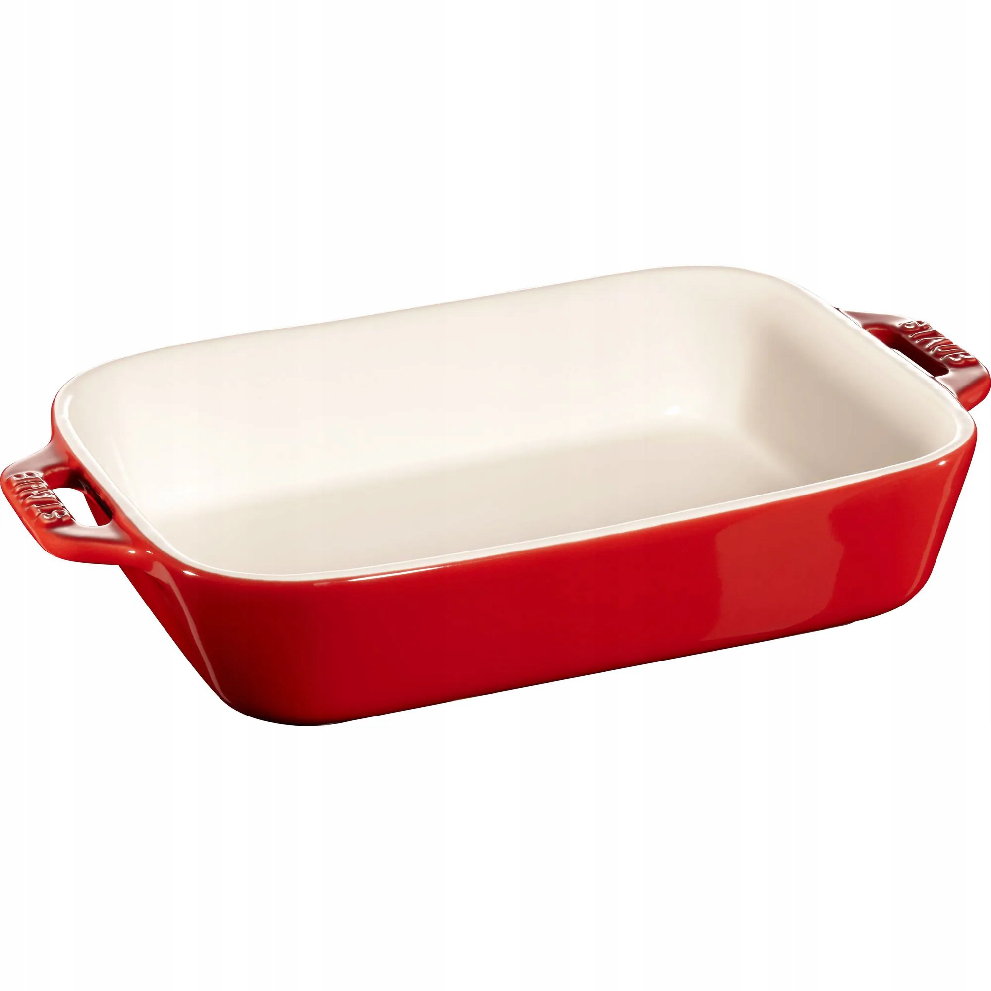 Staub Prostokątny półmisek ceramiczny 1,1 l czerwony