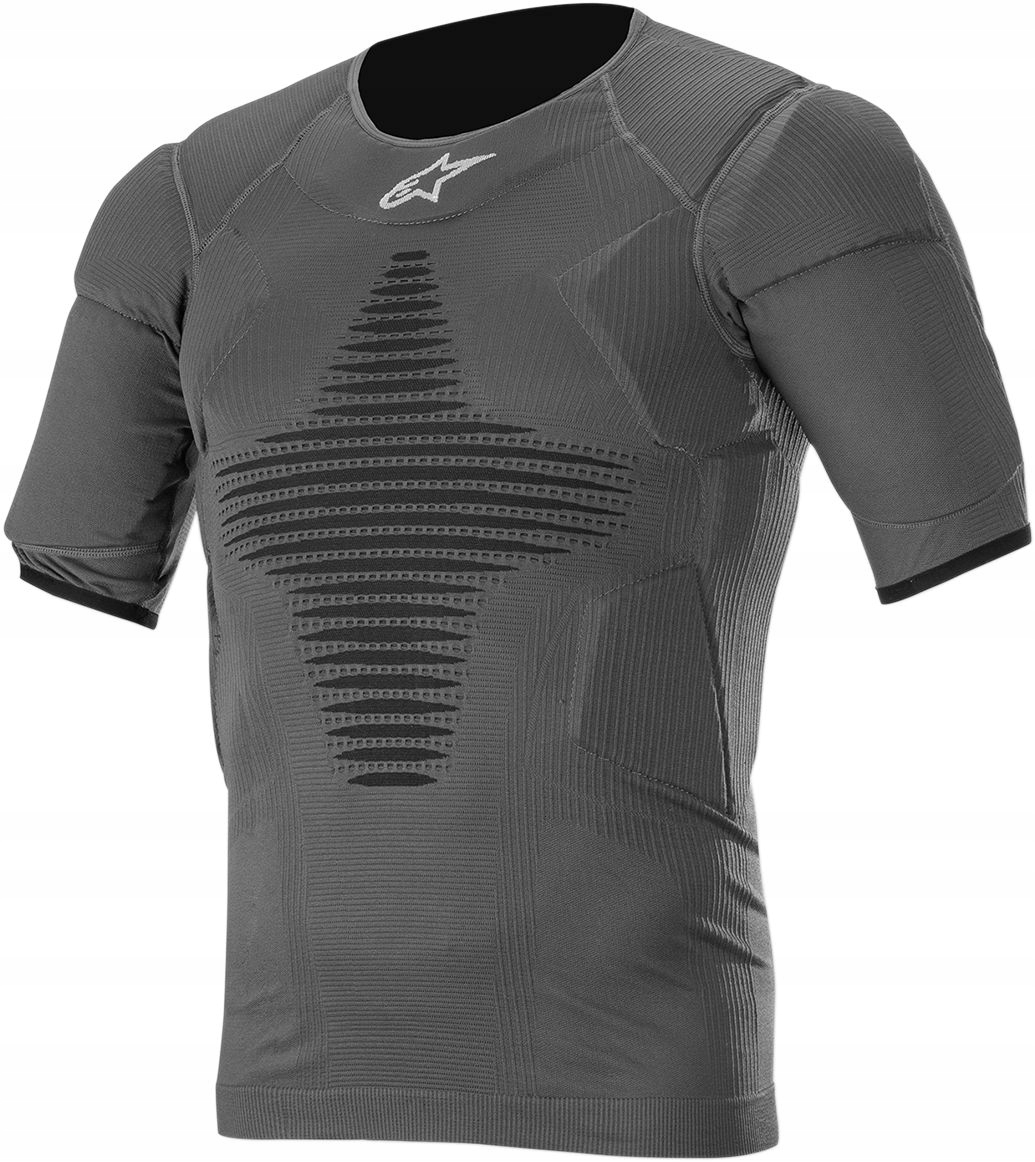 Tričko S Chráničmi Na Cross Alpinestars Armor A-o Gray/black S/m