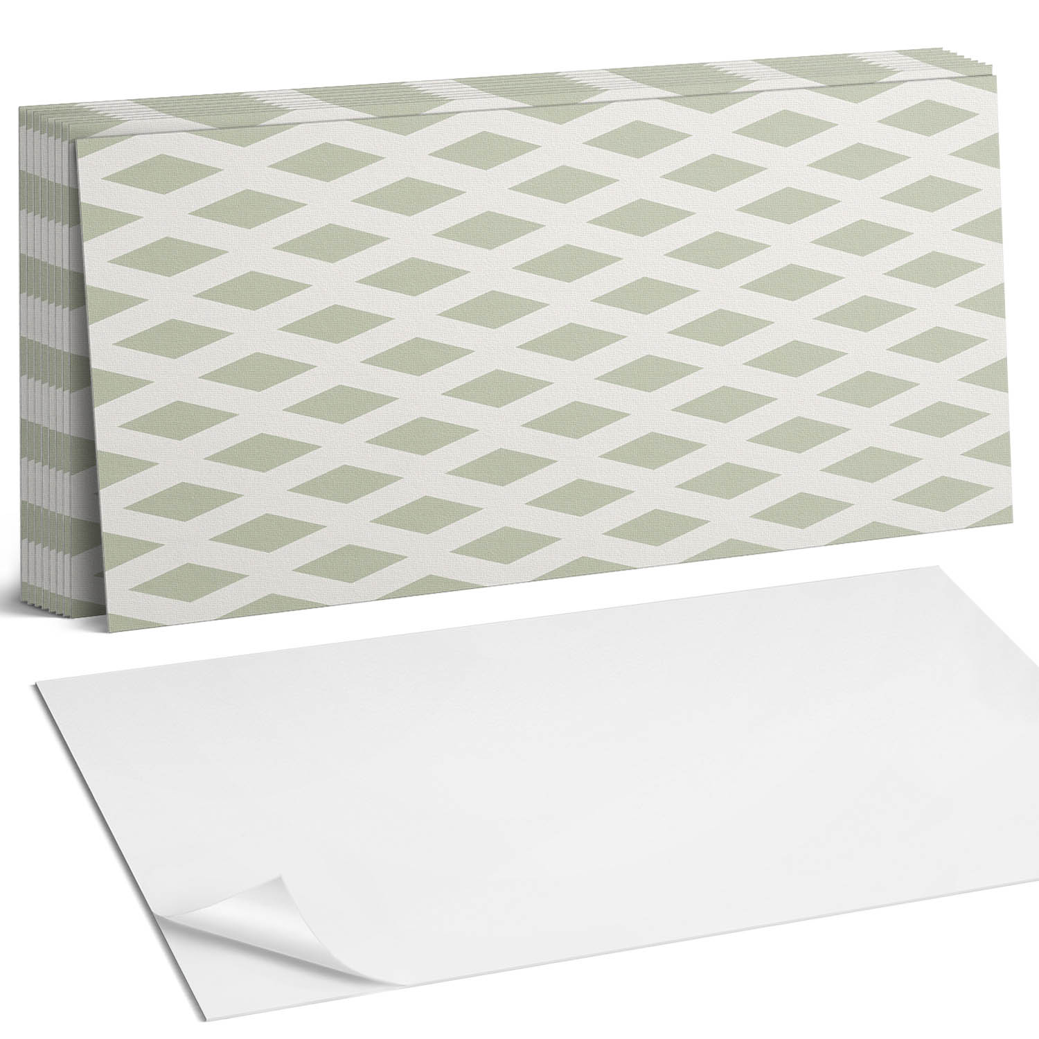 Sada samolepících Pvc dlaždic Rombový motiv v síťce 10 x 40 x 20 cm