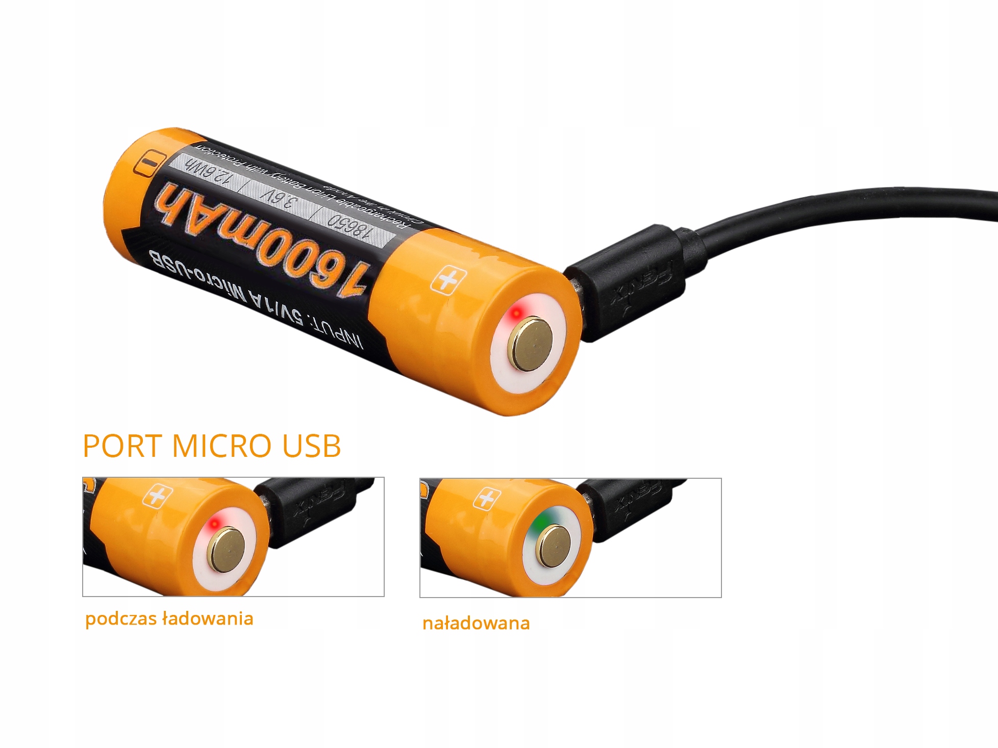 

Akumulator Fenix Usb ARB-L14U (14500 1600 mAh 1,5