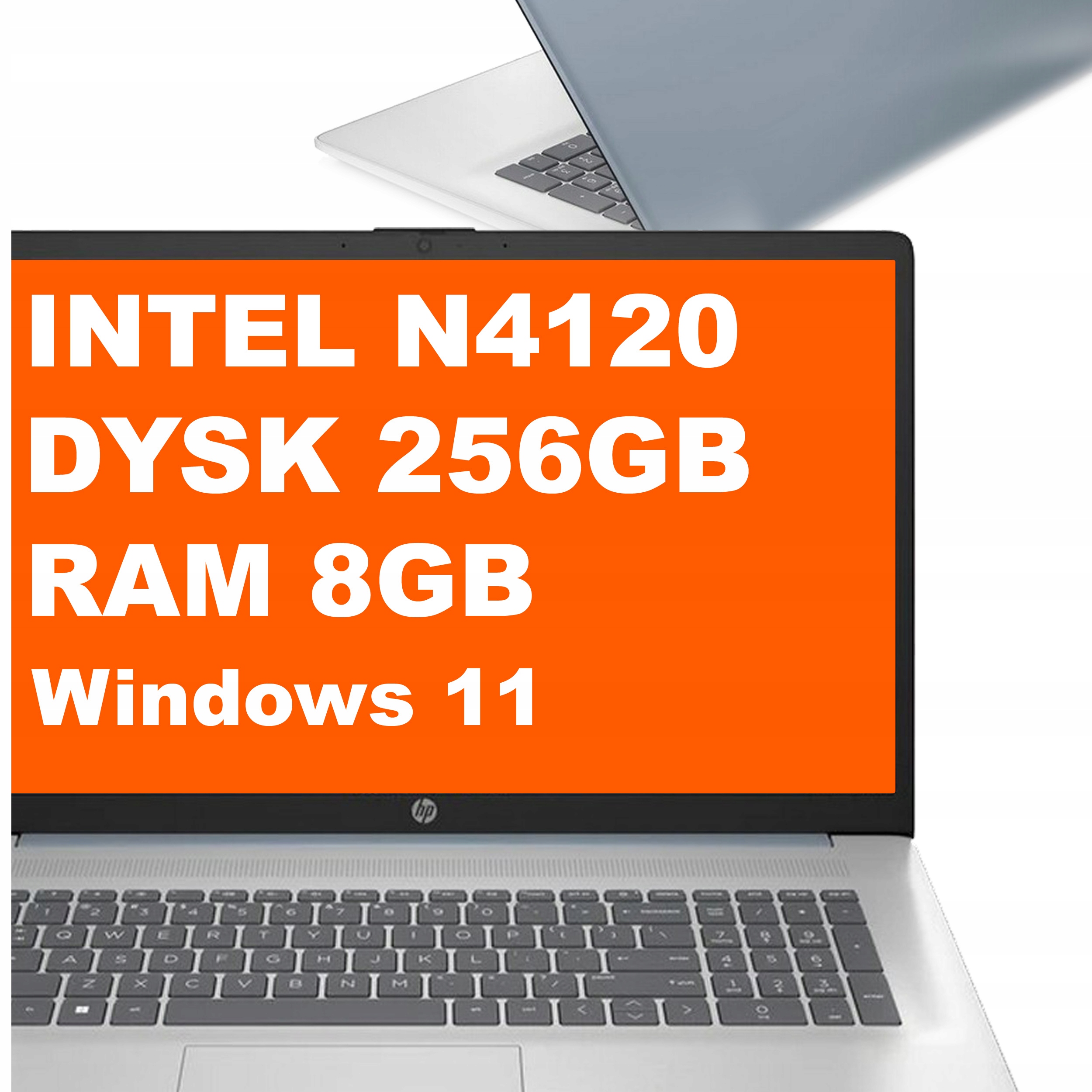 Laptop Hp 17-cn Intel N4120 8GB 256GB Intel Uhd Hd+ Dotyk Win 11 Niebieski