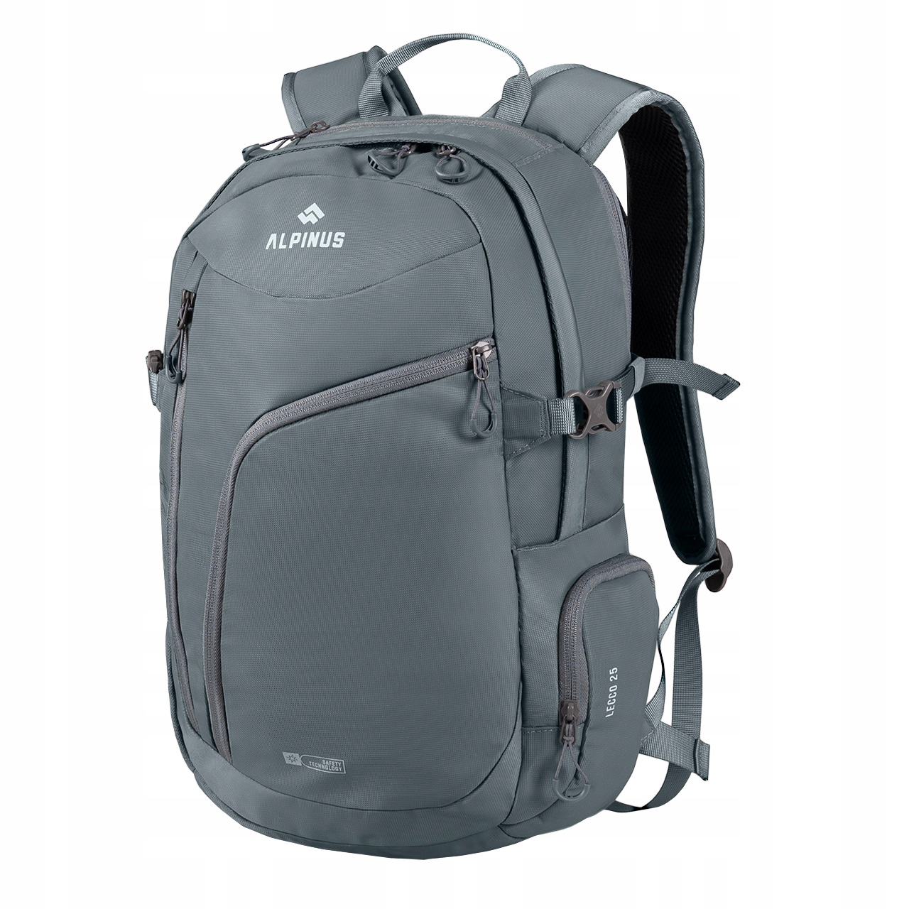 Plecak Alpinus Miejski Sportowy Turystyczny Na Rower Lecco 25L Grey