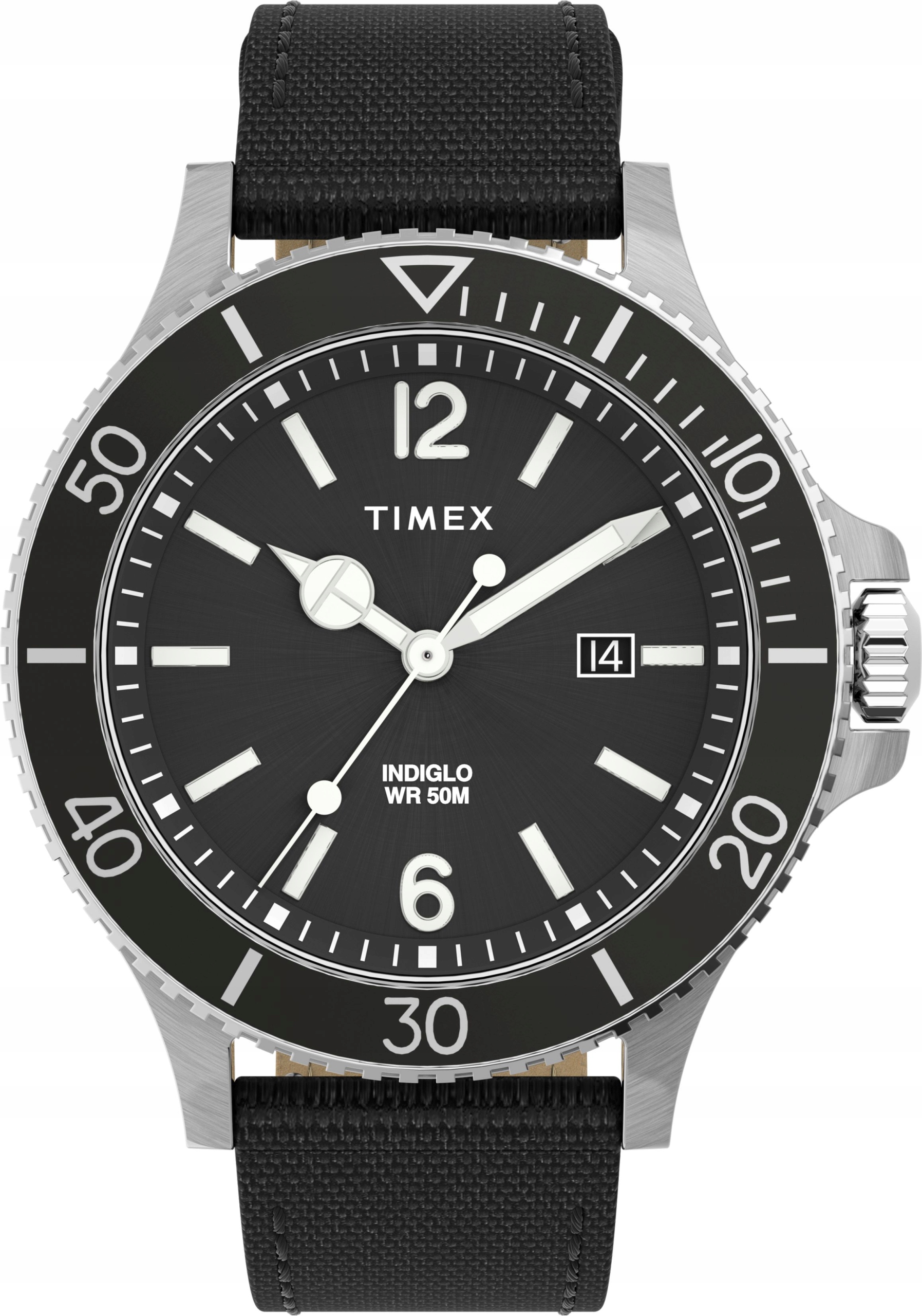 Klasické pánské hodinky na černém řemínku Timex TW2V27000
