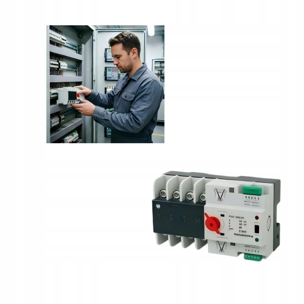 Automatický Přepínač S Dvojitým Napájením 4P Ats 100A Ac 230V