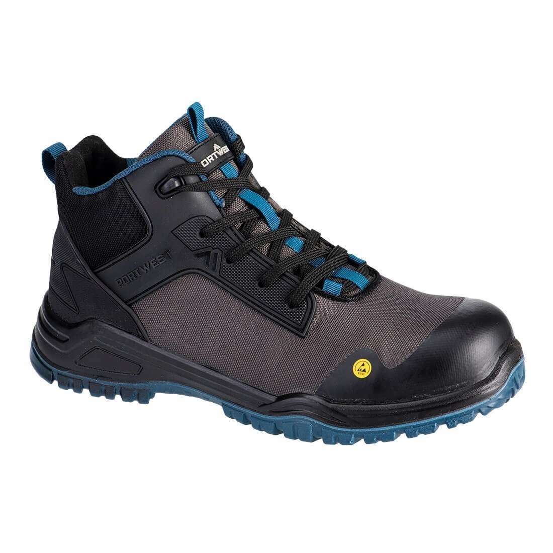Kotníková Bota Bevel Composite S3S Esd Sr Fo Černý/Tyrkysový vel. 43