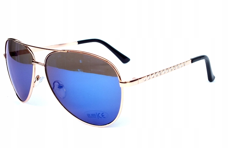 

Okulary słoneczne pilotki niebieskie