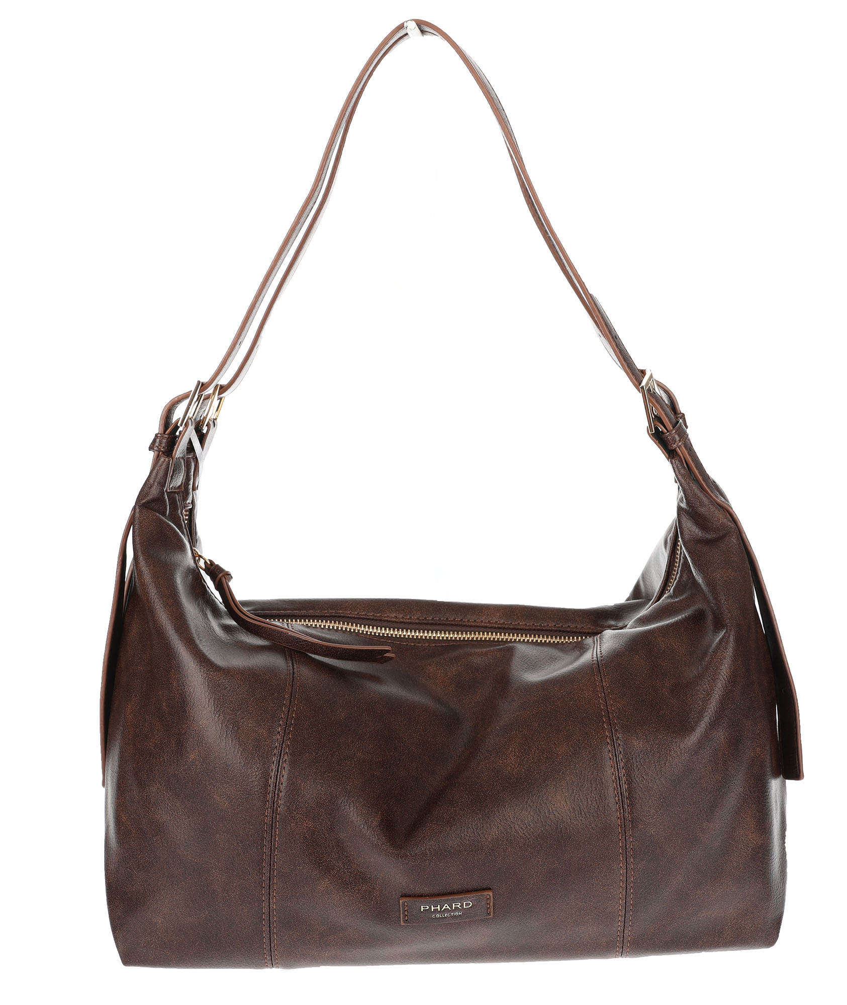Dámská shopper kabelka A4 elegantní módní taška do práce PJ272 Čokoládová