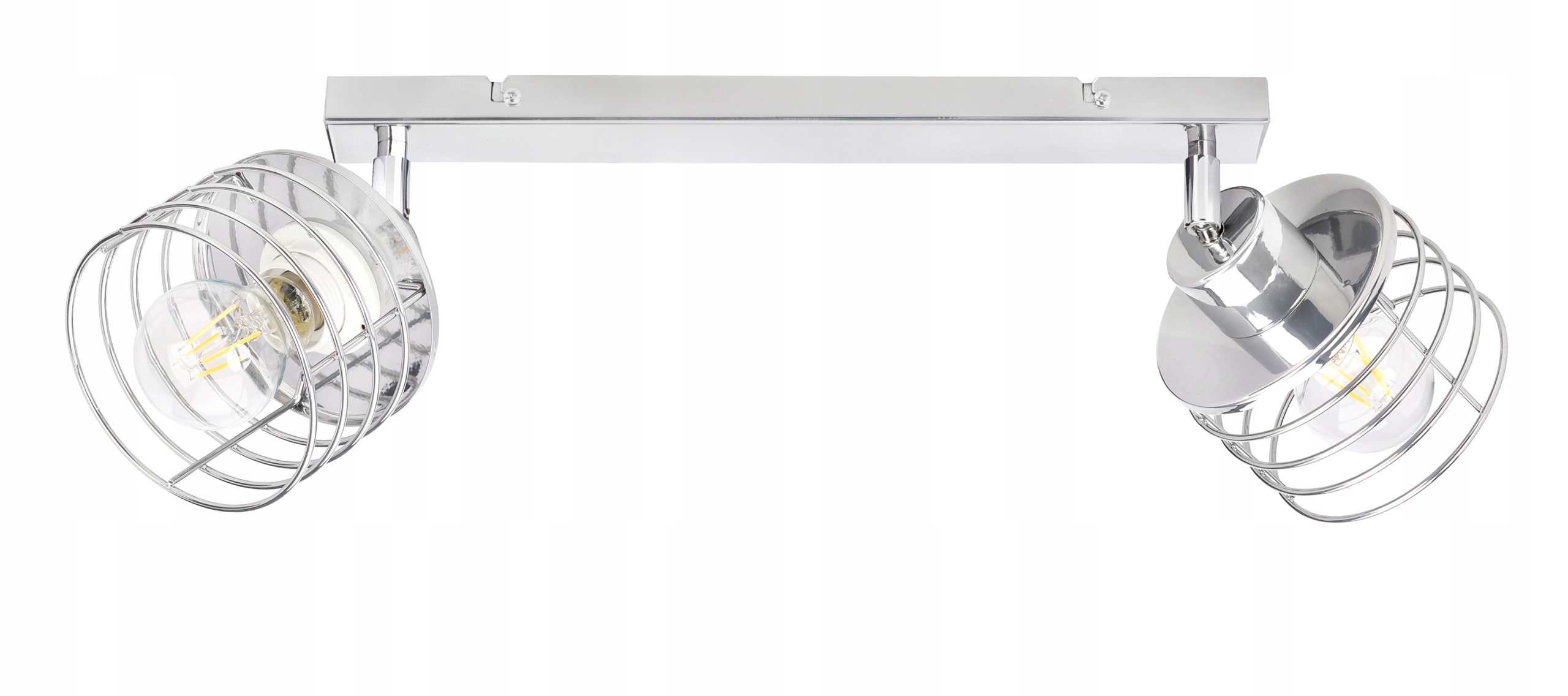 Lampa stropní svítidlo lustr pohyb loft stínidlo drát chrom