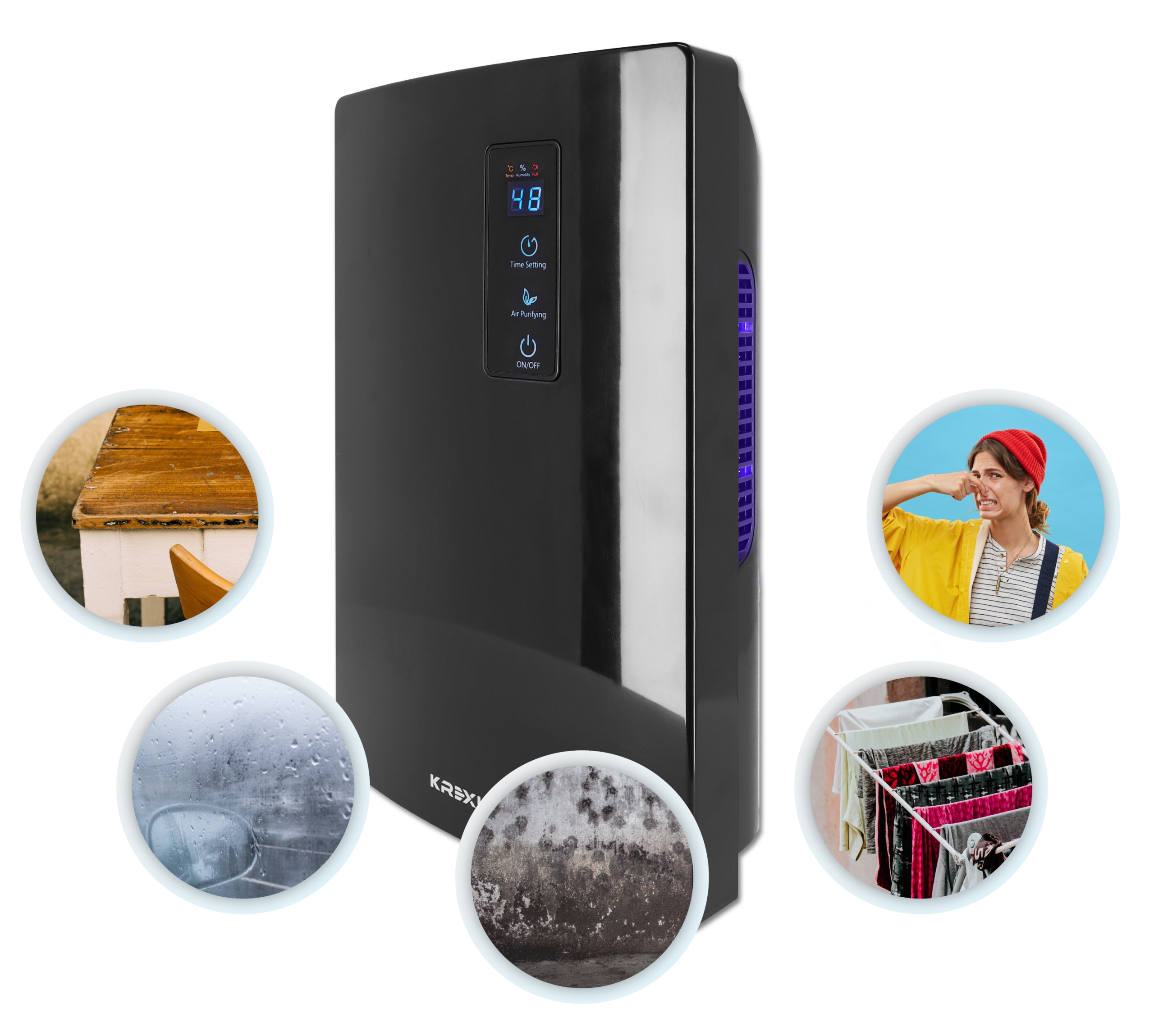 СУШИЛКА ОЧИСТИТЕЛЬ ВОЗДУХА ПОГЛОЩИТЕЛЬ ВЛАГИ Марка Krexus