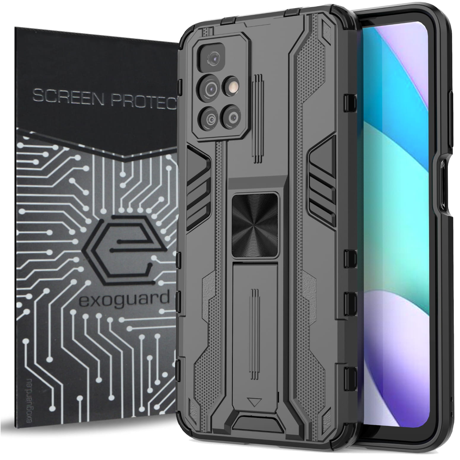 

Case Etui Pancerne+szkło do Xiaomi Redmi 10